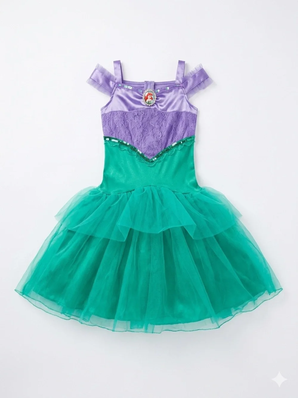 Disney Princess Ariel The Little Mermaid Costume Dress Toddler Girls Size 3T-4T